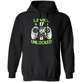 17 Years Old Birthday, Level 17 Unlocked, Video Games, Gamer Style Gift