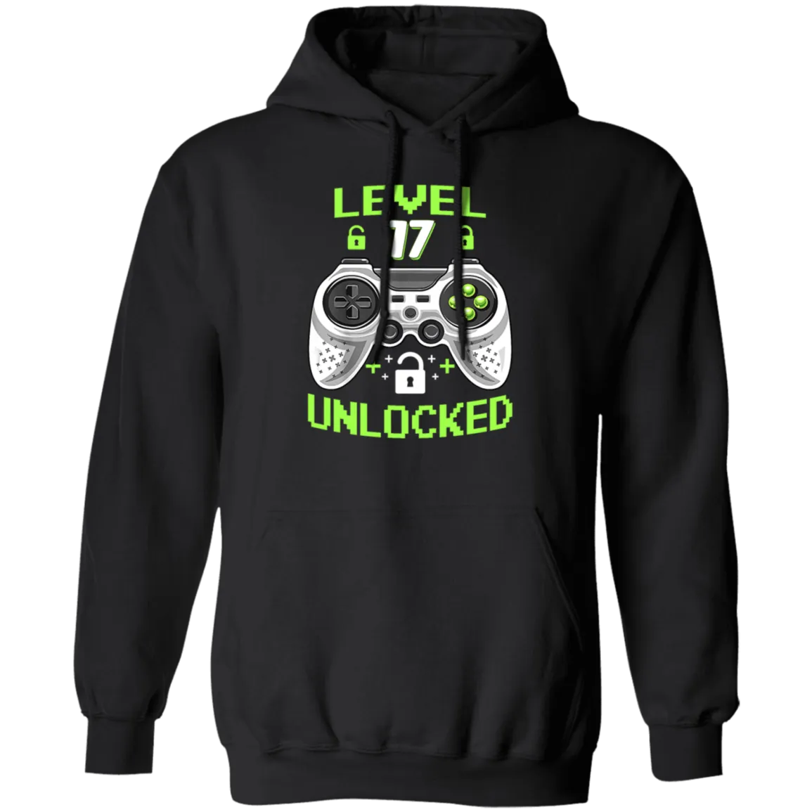 17 Years Old Birthday, Level 17 Unlocked, Video Games, Gamer Style Gift