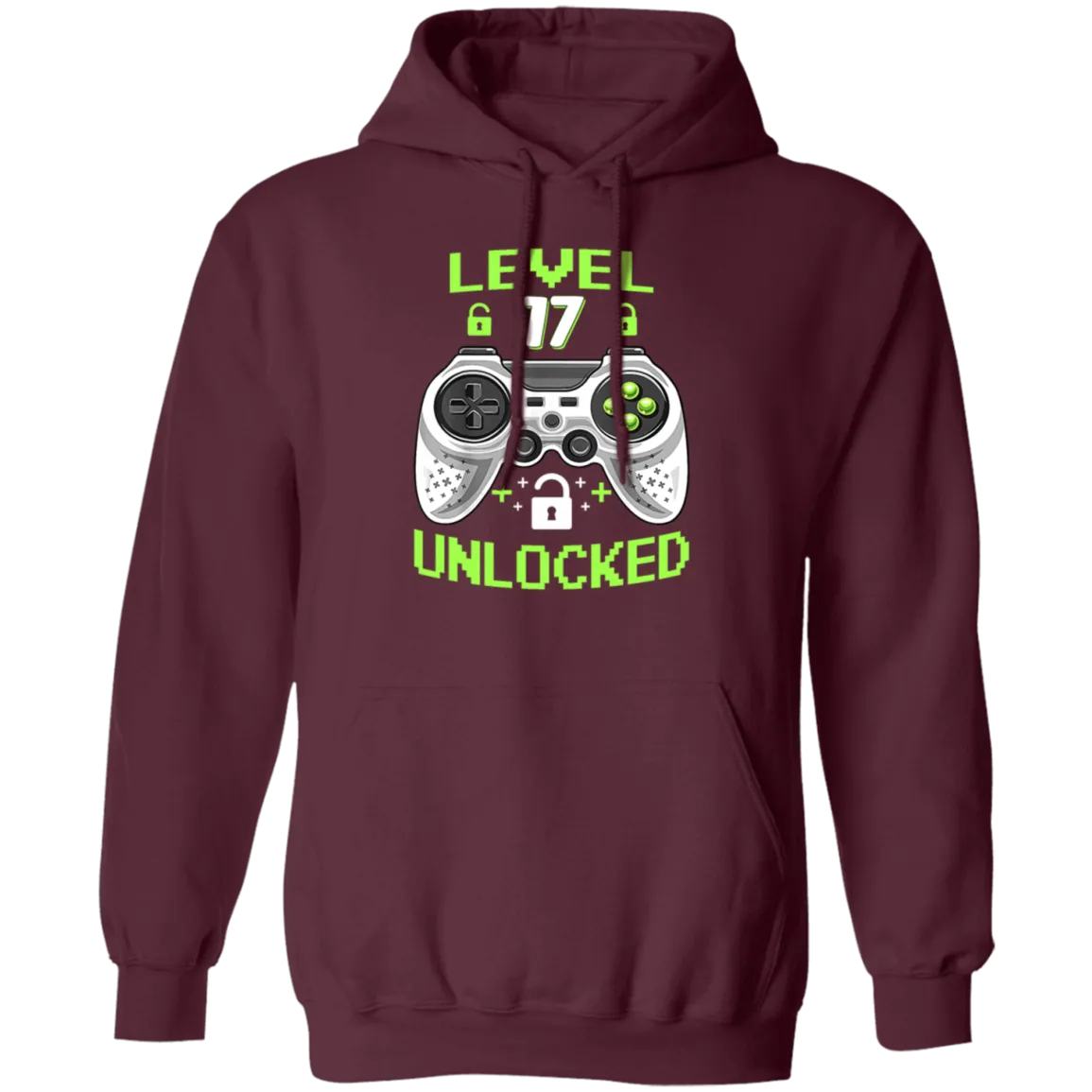 17 Years Old Birthday, Level 17 Unlocked, Video Games, Gamer Style Gift