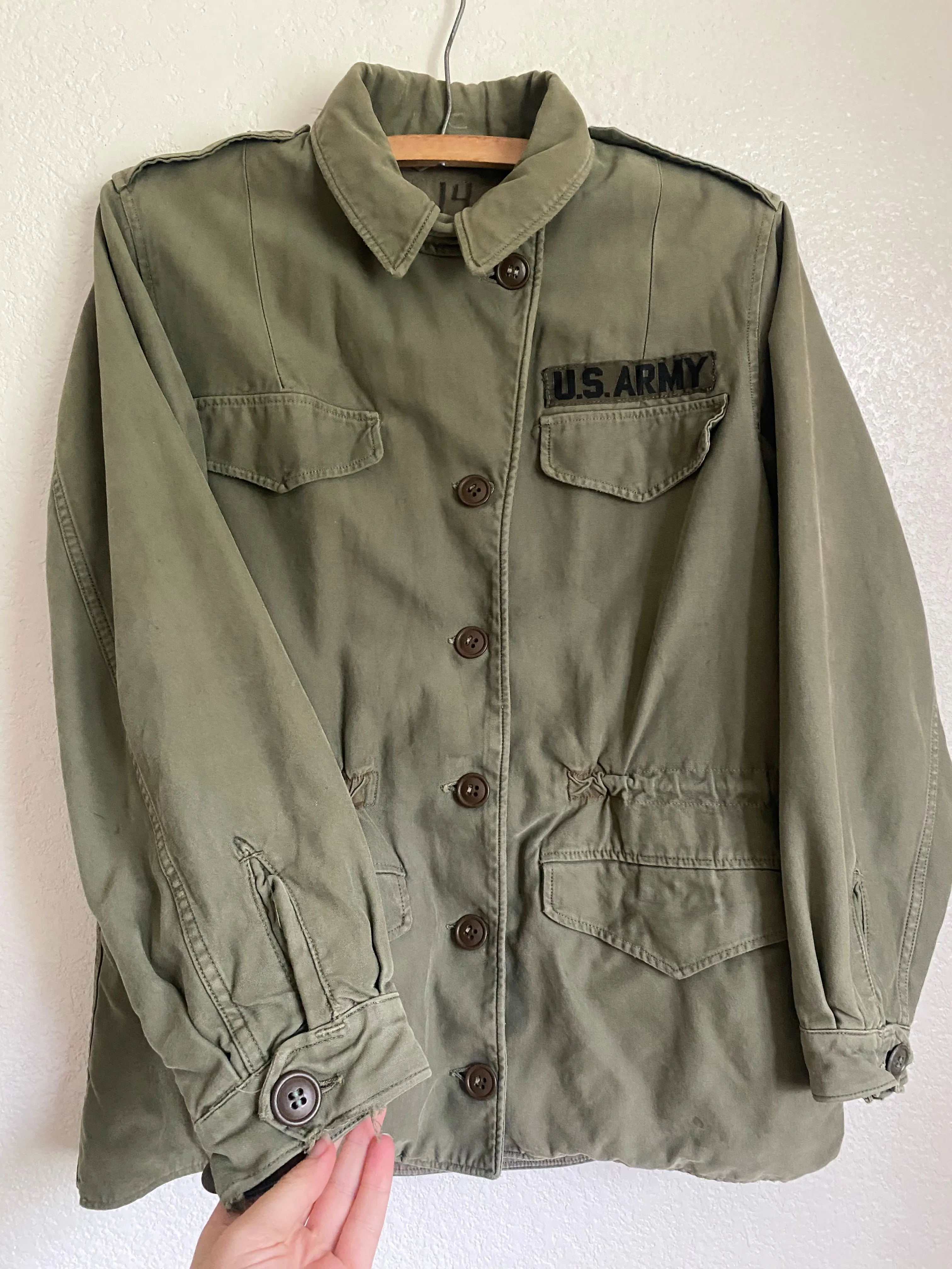 1970s Vietnam Era Women’s Army field coat OG107 small