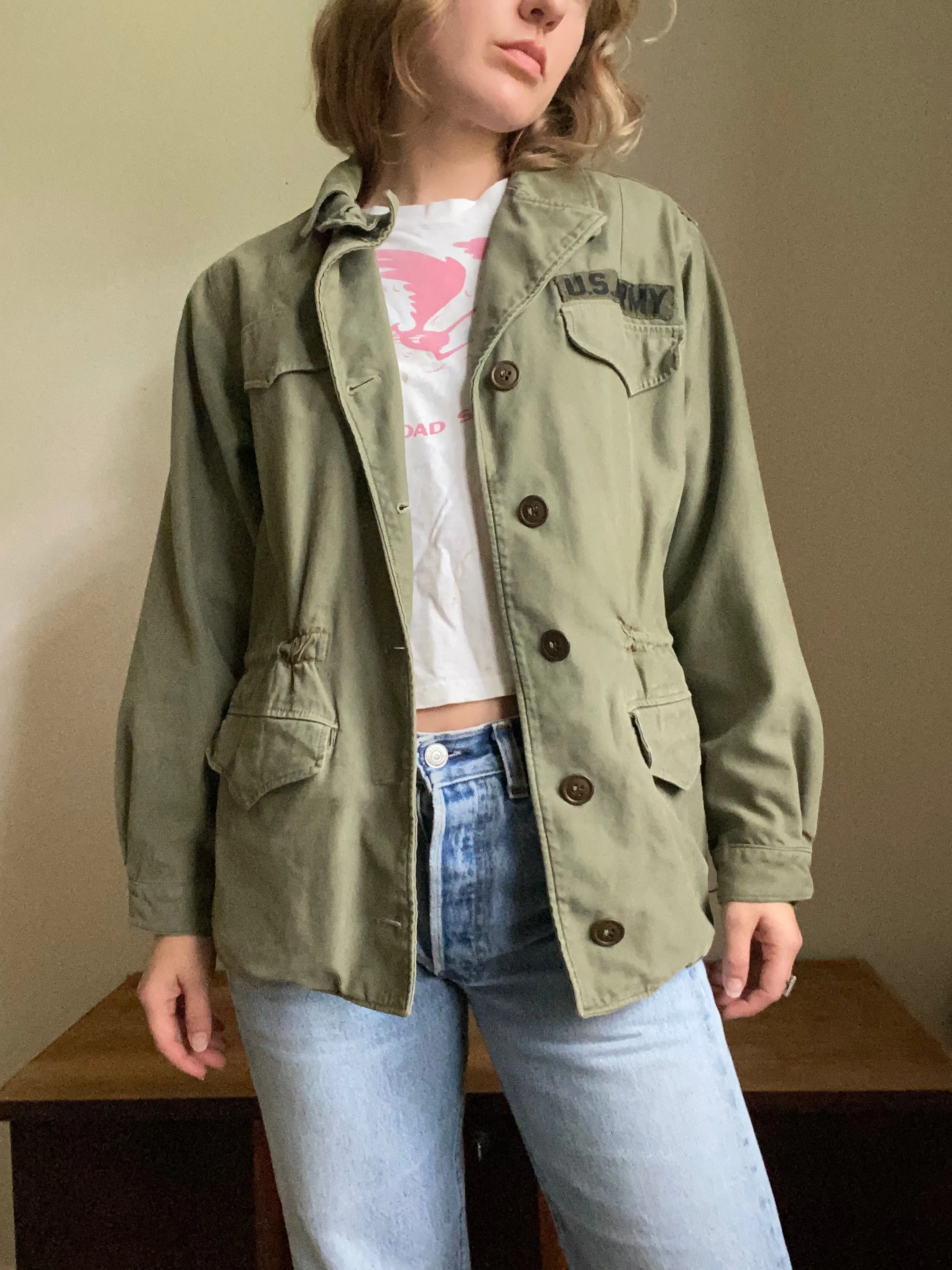 1970s Vietnam Era Women’s Army field coat OG107 small