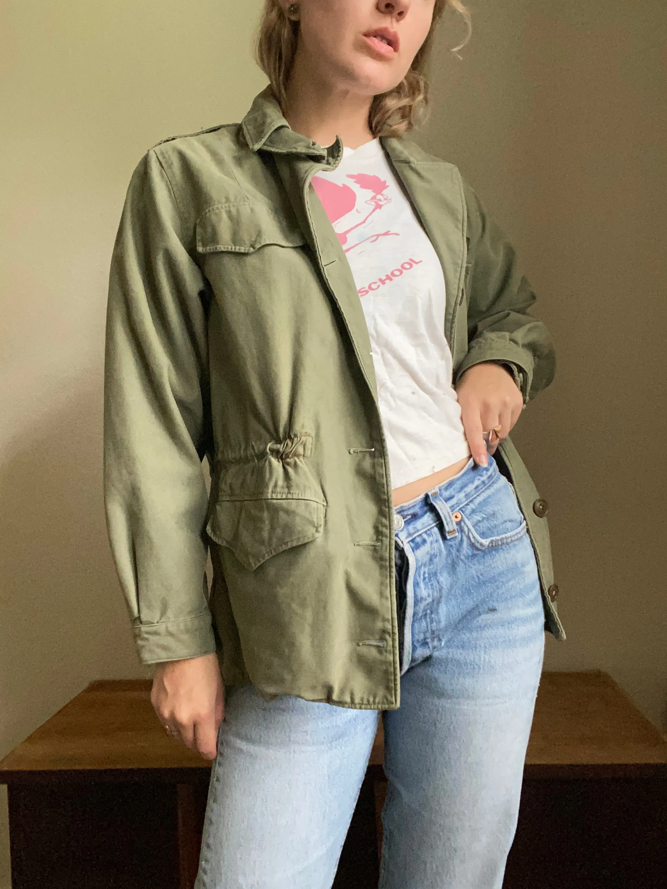 1970s Vietnam Era Women’s Army field coat OG107 small