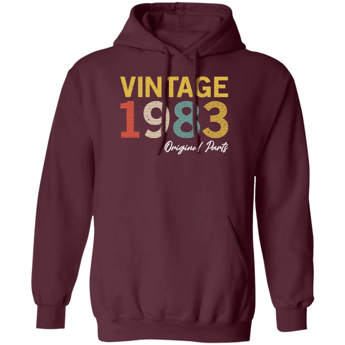 1983 Love Gift, Vintage 1983, 1983 Original Parts, Lover 1983 Gift Pullover Hoodie