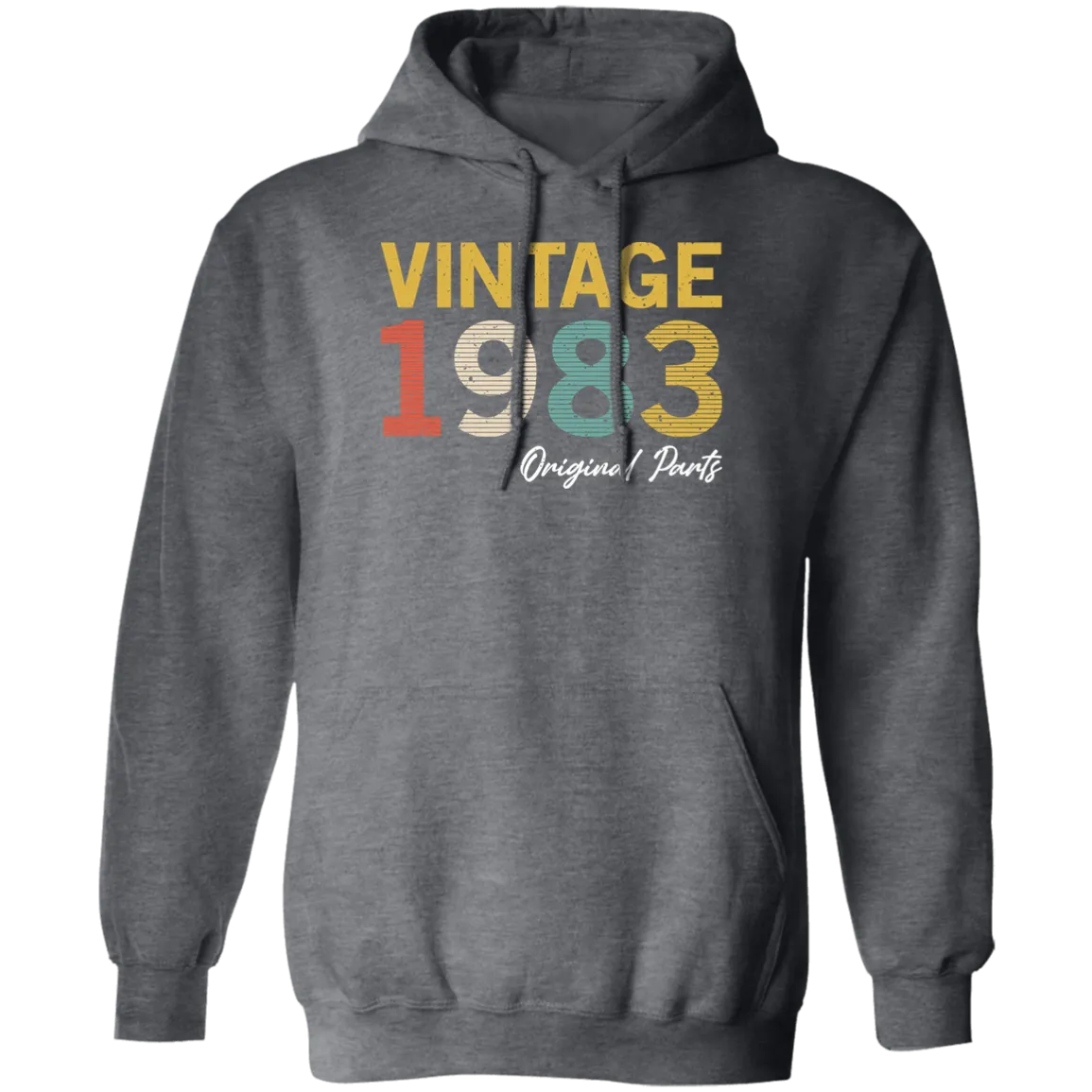 1983 Love Gift, Vintage 1983, 1983 Original Parts, Lover 1983 Gift Pullover Hoodie