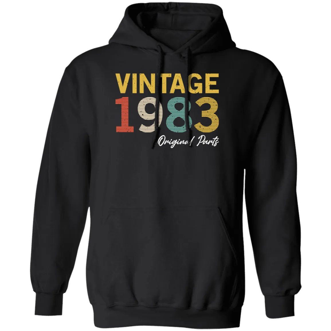 1983 Love Gift, Vintage 1983, 1983 Original Parts, Lover 1983 Gift Pullover Hoodie