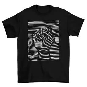 3D Effect Raised Fist T-shirt