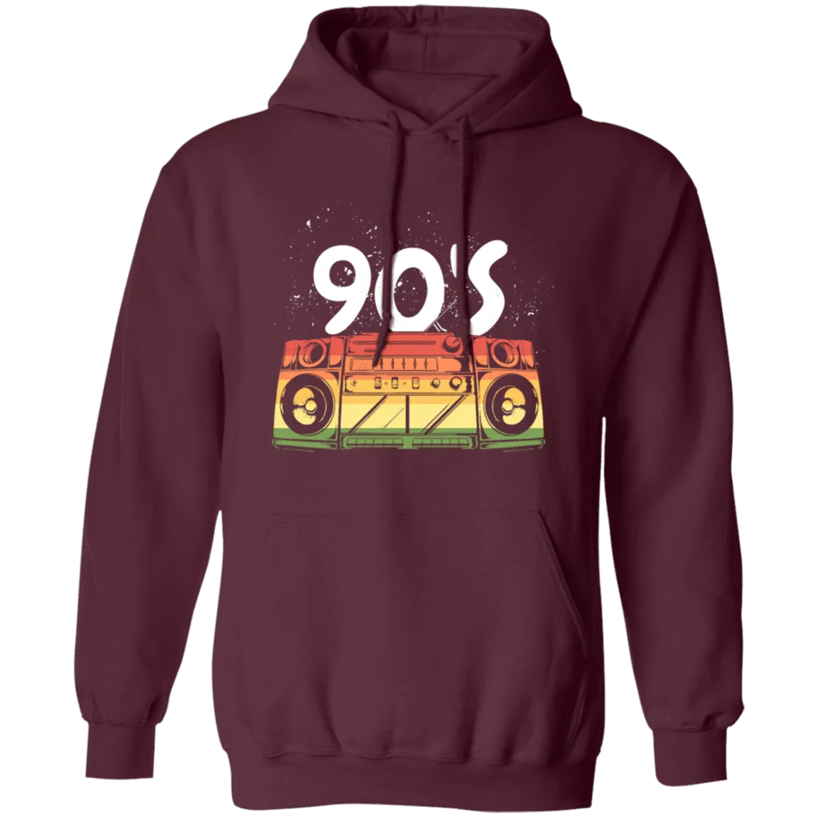 90s Boombox Radio, Old School Retro, Best 90s Birthday, 90s Love Gift Pullover Hoodie