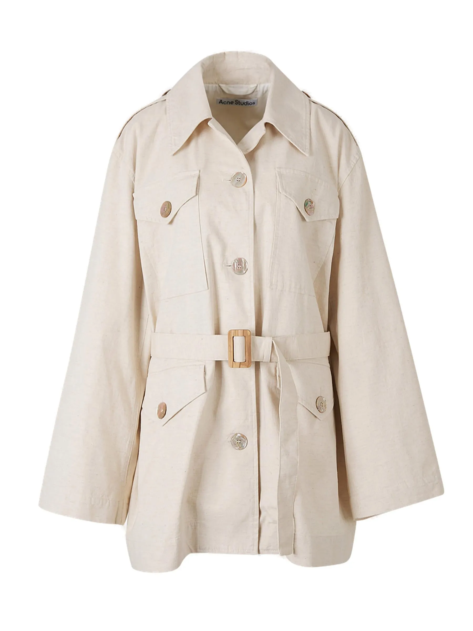 Acne Studios Belted Long-Sleeved Parka