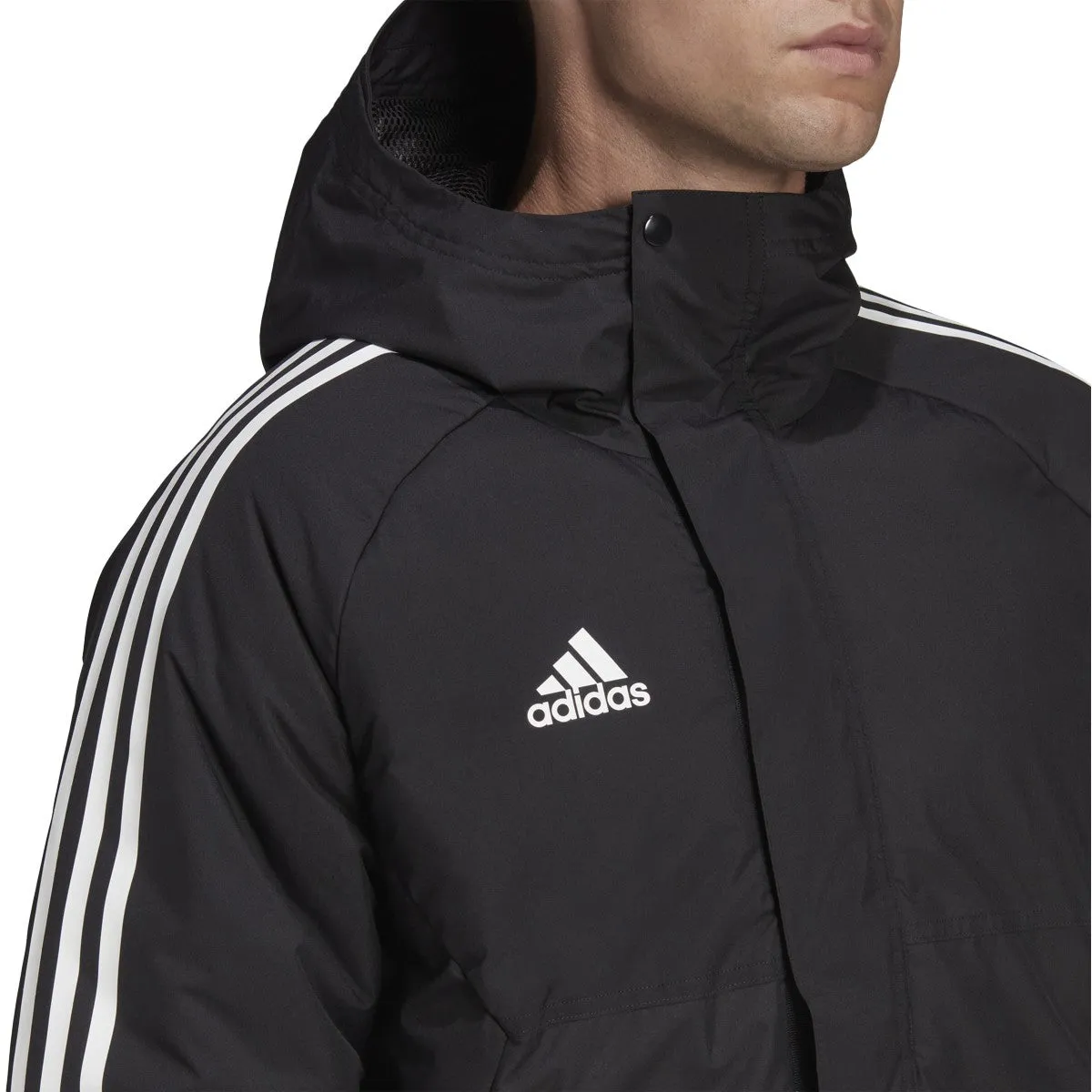 adidas Condivo 22 Stadium Parka Jacket H21252 BLACK/WHITE