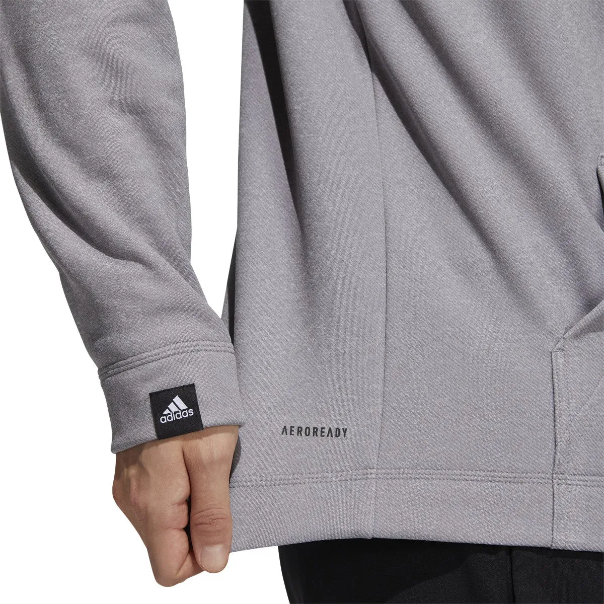 adidas Men’s Game & Go Pullover Hoodie GT0056 GREY/BLACK