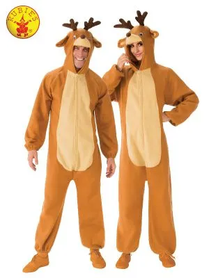 Adult's Costume - Reindeer Onesize Jumpsuit