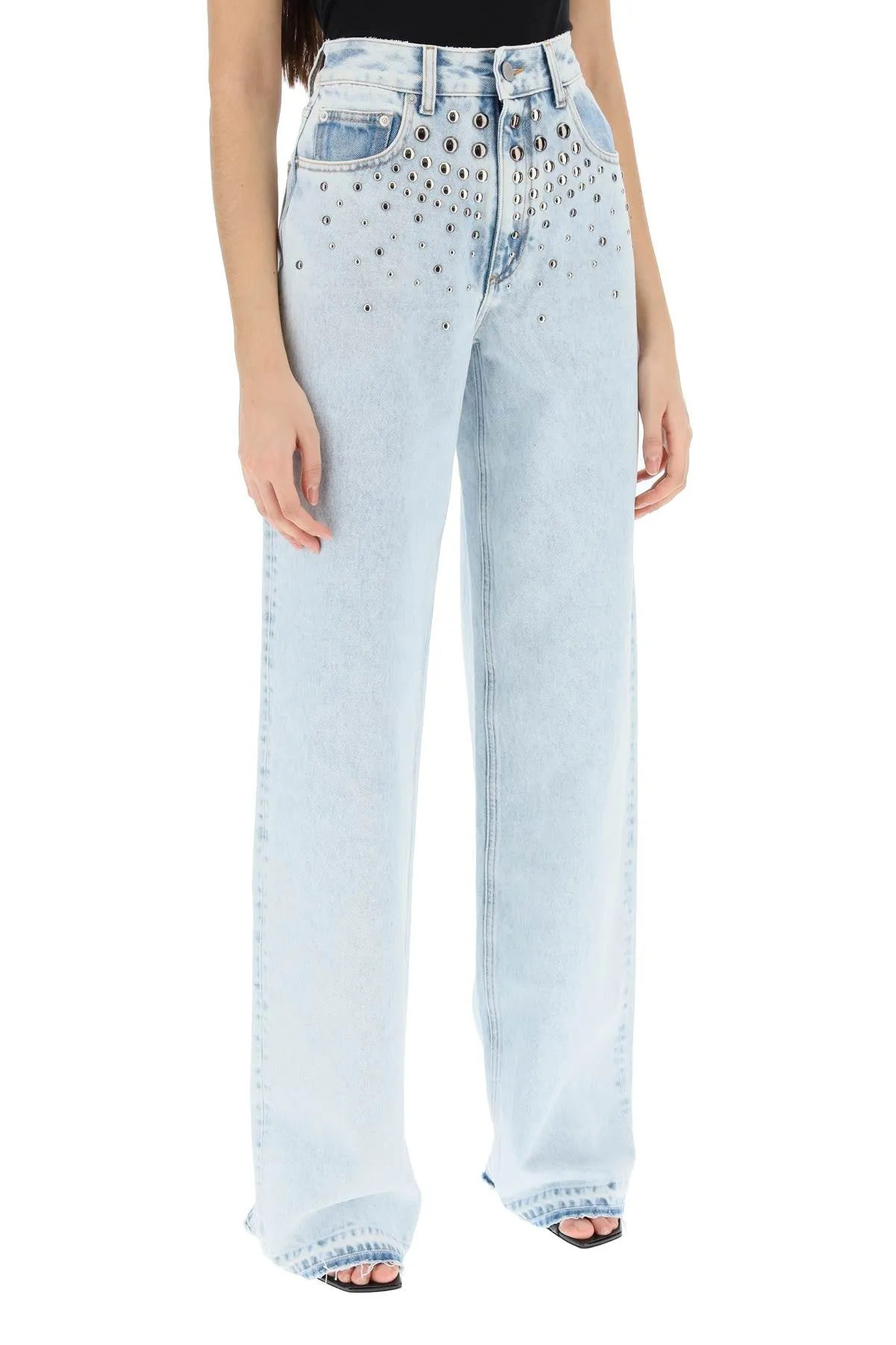 Alessandra Rich Jeans With Studs