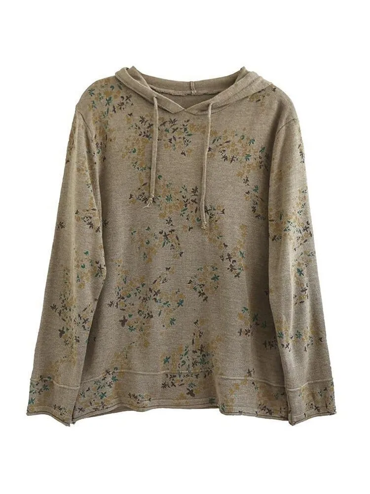 Aranza Floral Hooded Pullover