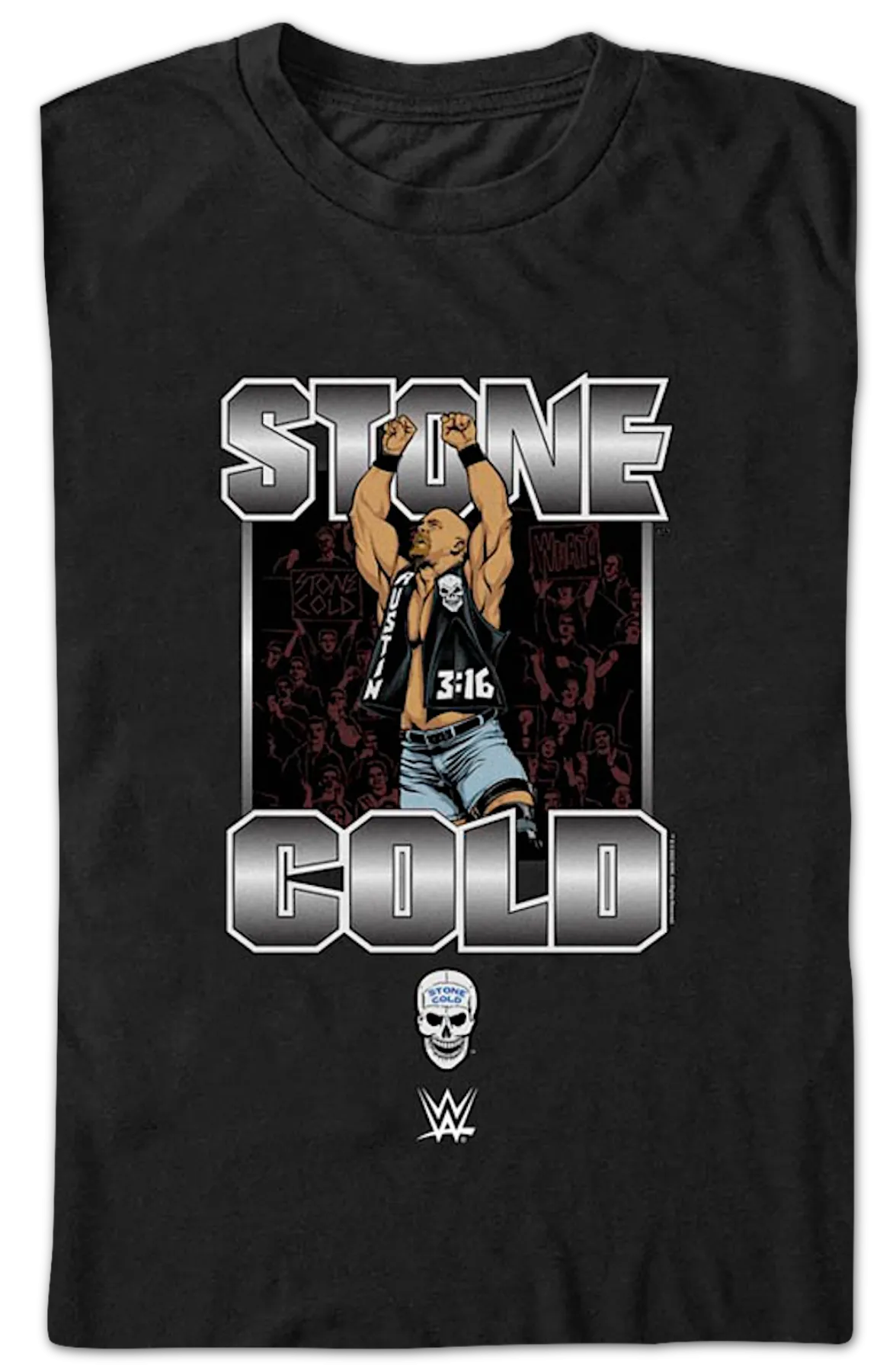 Arms Raised Stone Cold Steve Austin T-Shirt