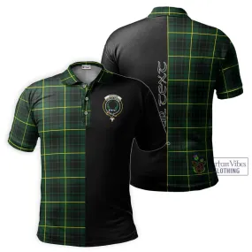 Arthur Modern Tartan Polo Shirt with Family Crest and Half Of Me Style