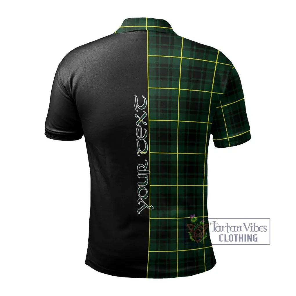 Arthur Modern Tartan Polo Shirt with Family Crest and Half Of Me Style