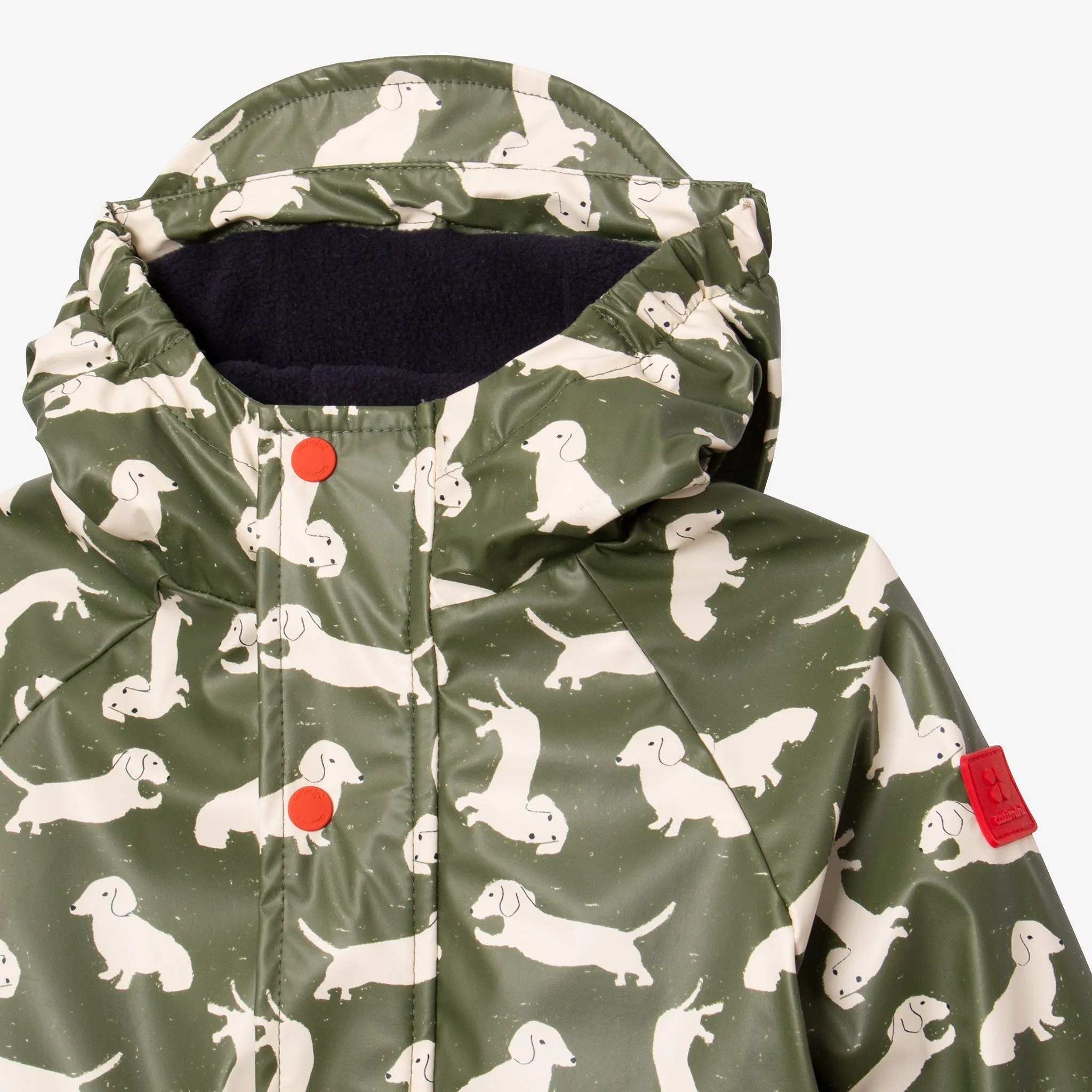 Baby boys' green raincoat