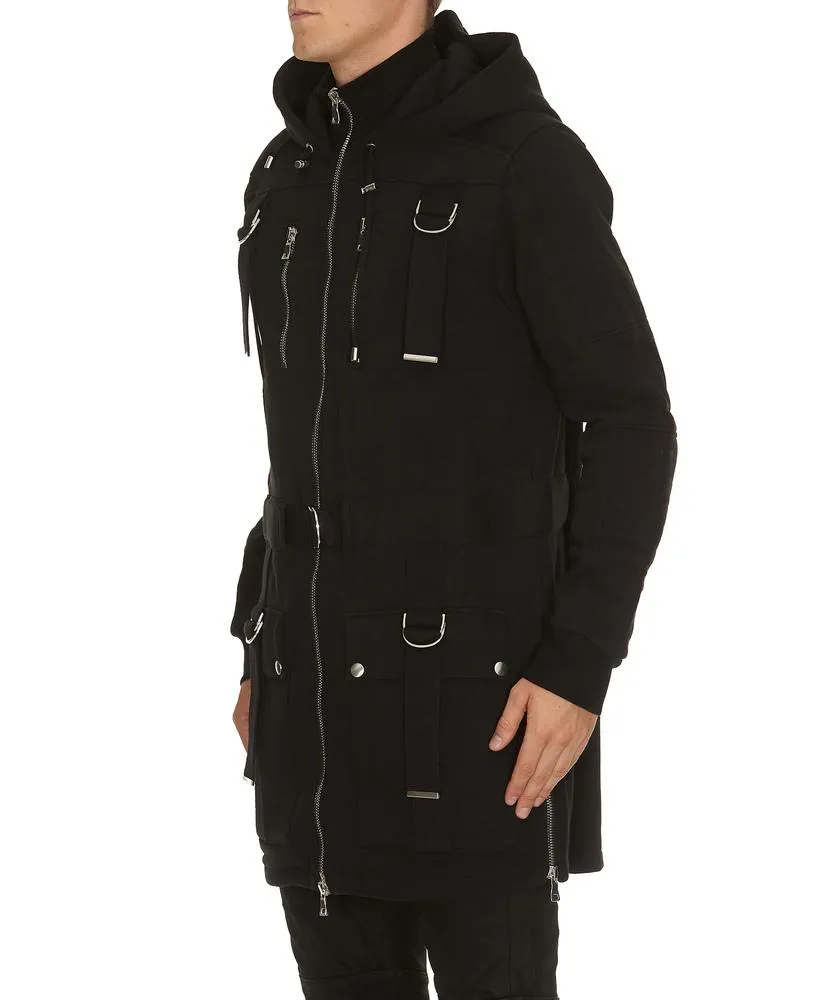 Balmain Hooded Zip-Up Parka