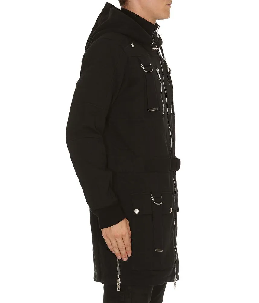 Balmain Hooded Zip-Up Parka