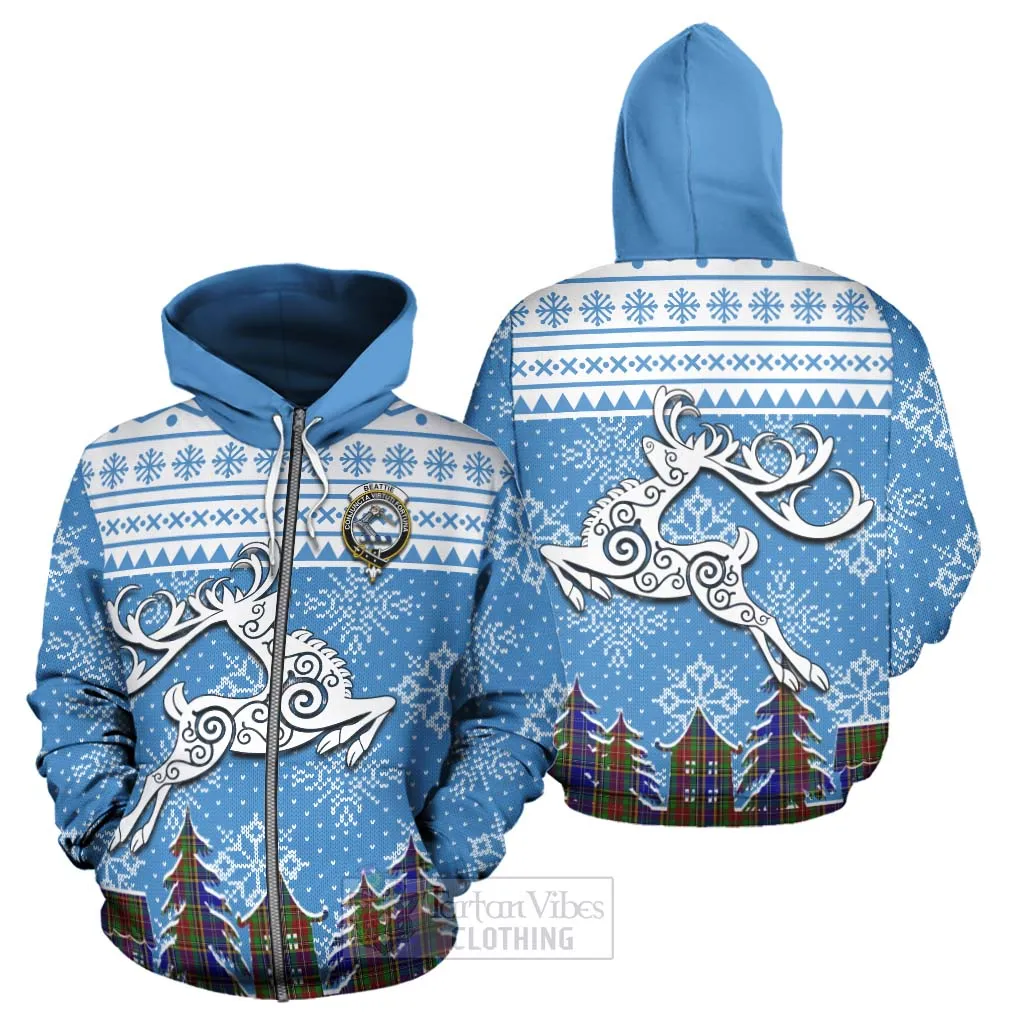 Beattie (Beatty) Clan Christmas Hoodie Celtic Reindeer Style