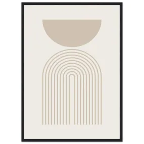 Beige Minimalist Print