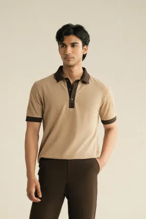 BEIGE POLO SHIRT