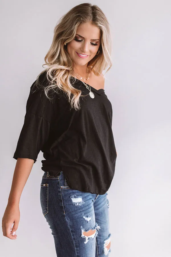 Bimini Breeze Shift Tee In Black