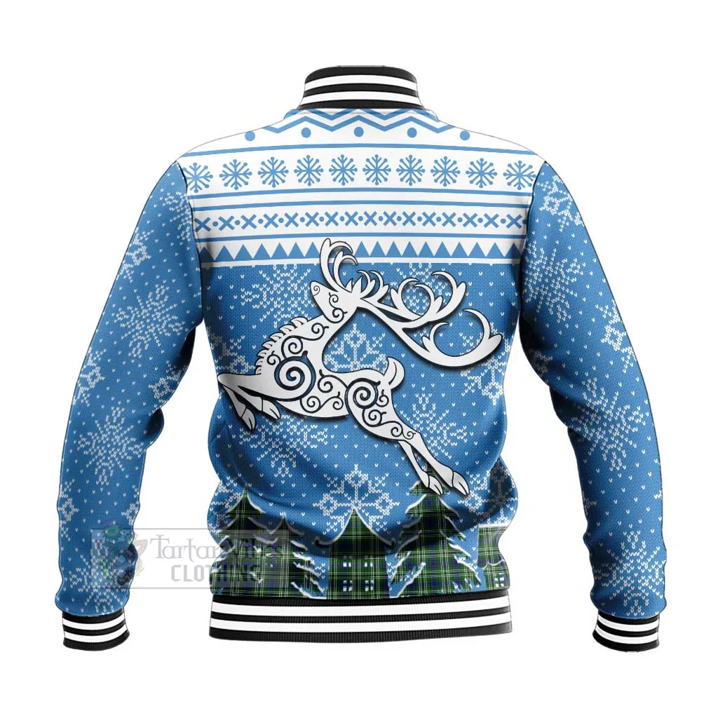 Blackadder Clan Christmas Baseball Jacket Celtic Reindeer Style