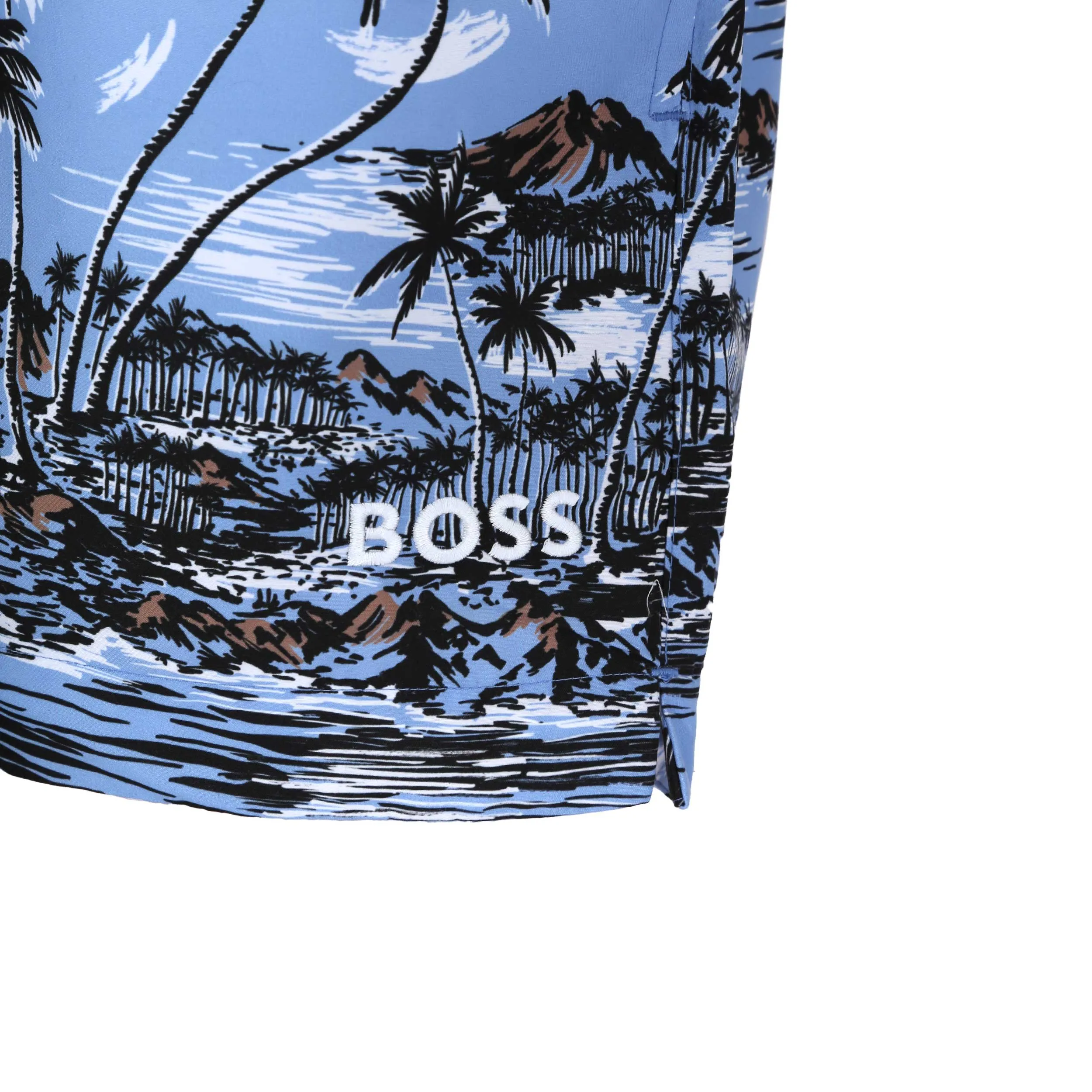 BOSS Springfish Swim Short in Sky Blue