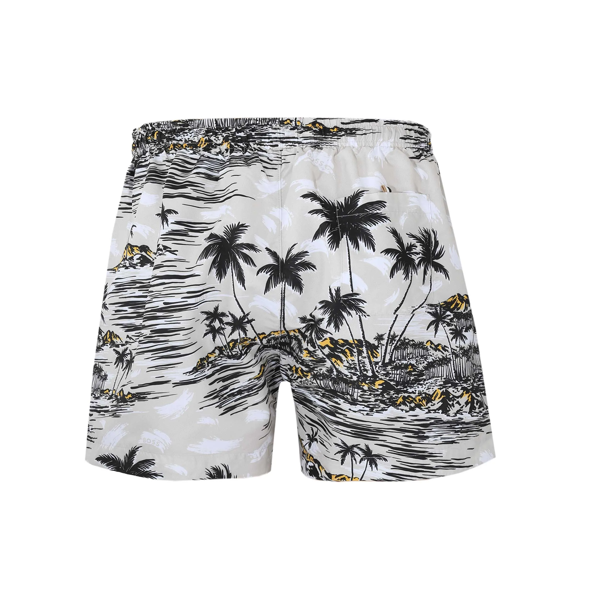 BOSS Springfish Swim Short in White