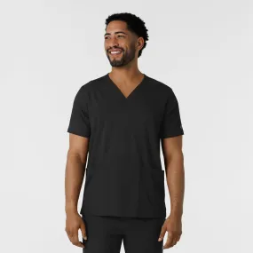 Boundless Mens Multi Pocket VNeck Scrub Top (6351)