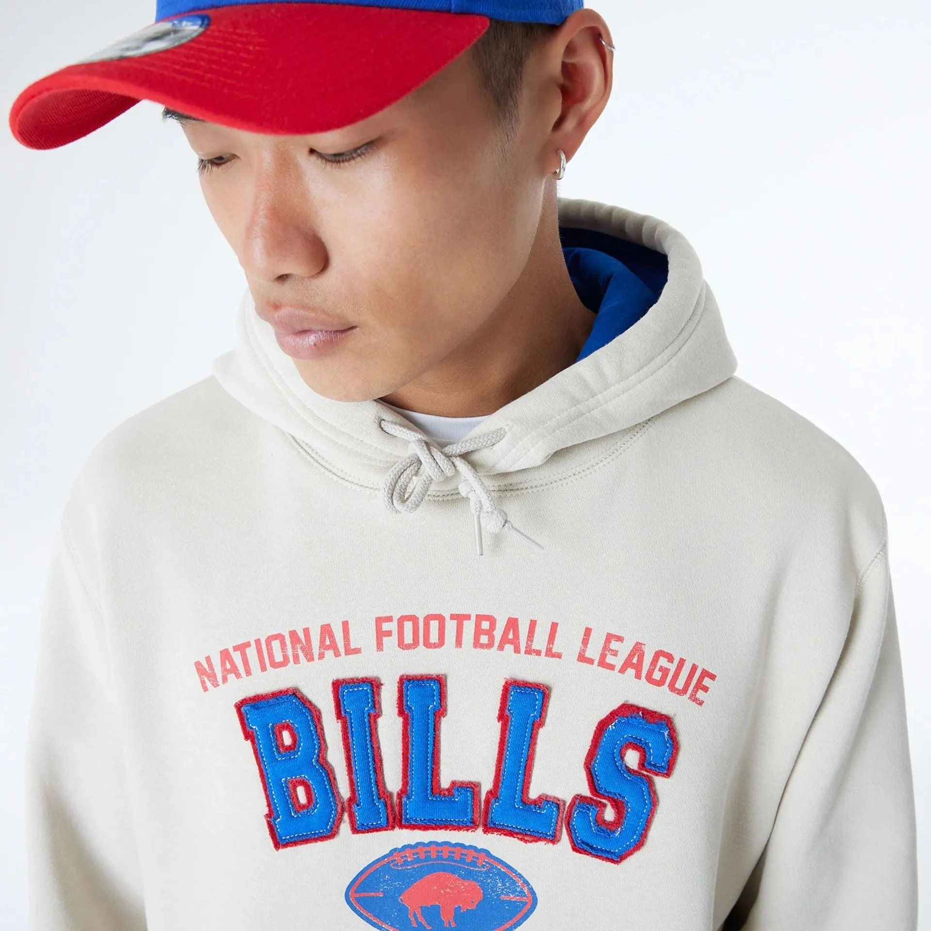 Buffalo Bills NFL 3rd Down Historic Light Beige Pullover Hoodie