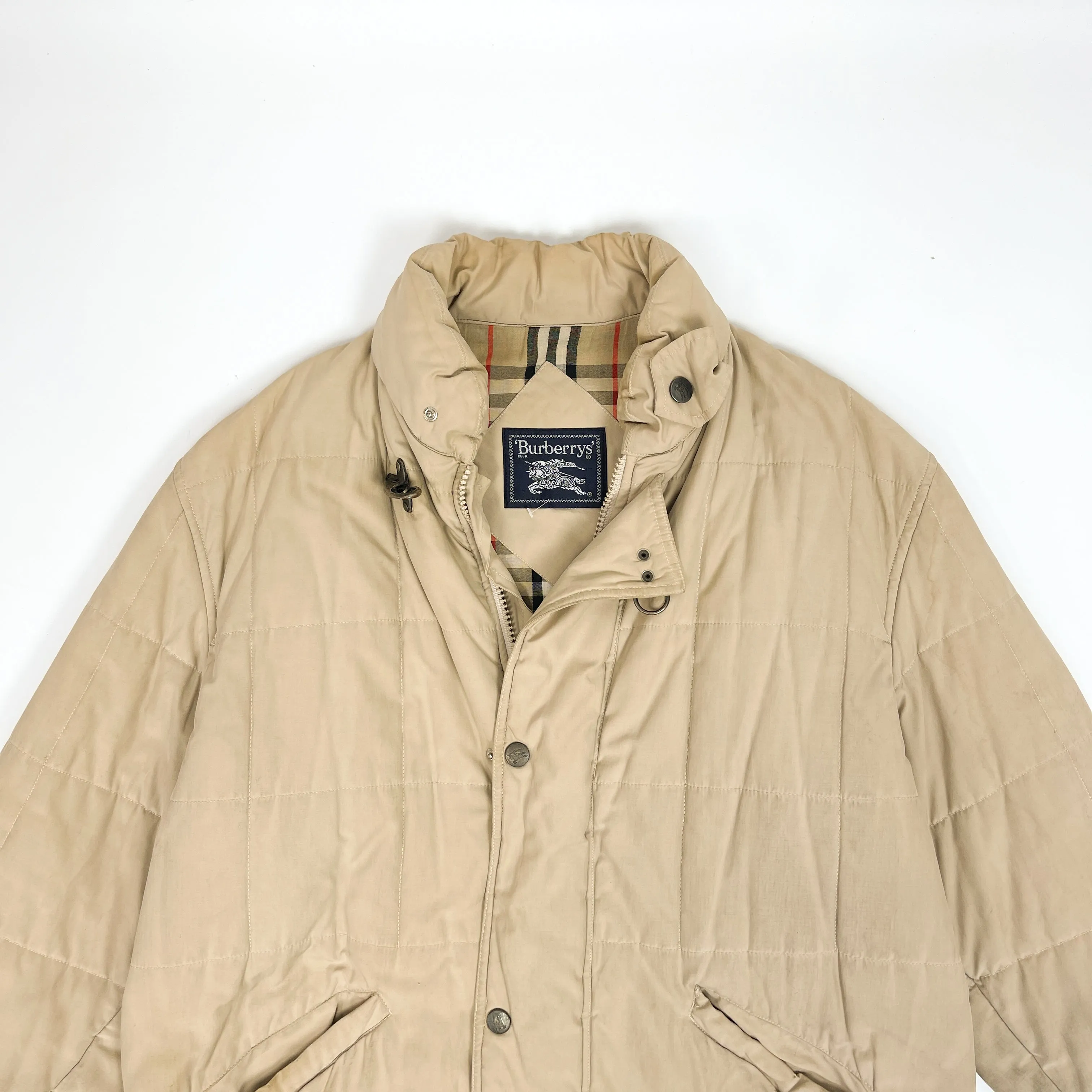 Burberrys Beige Utility Quilted Jacket 1990's