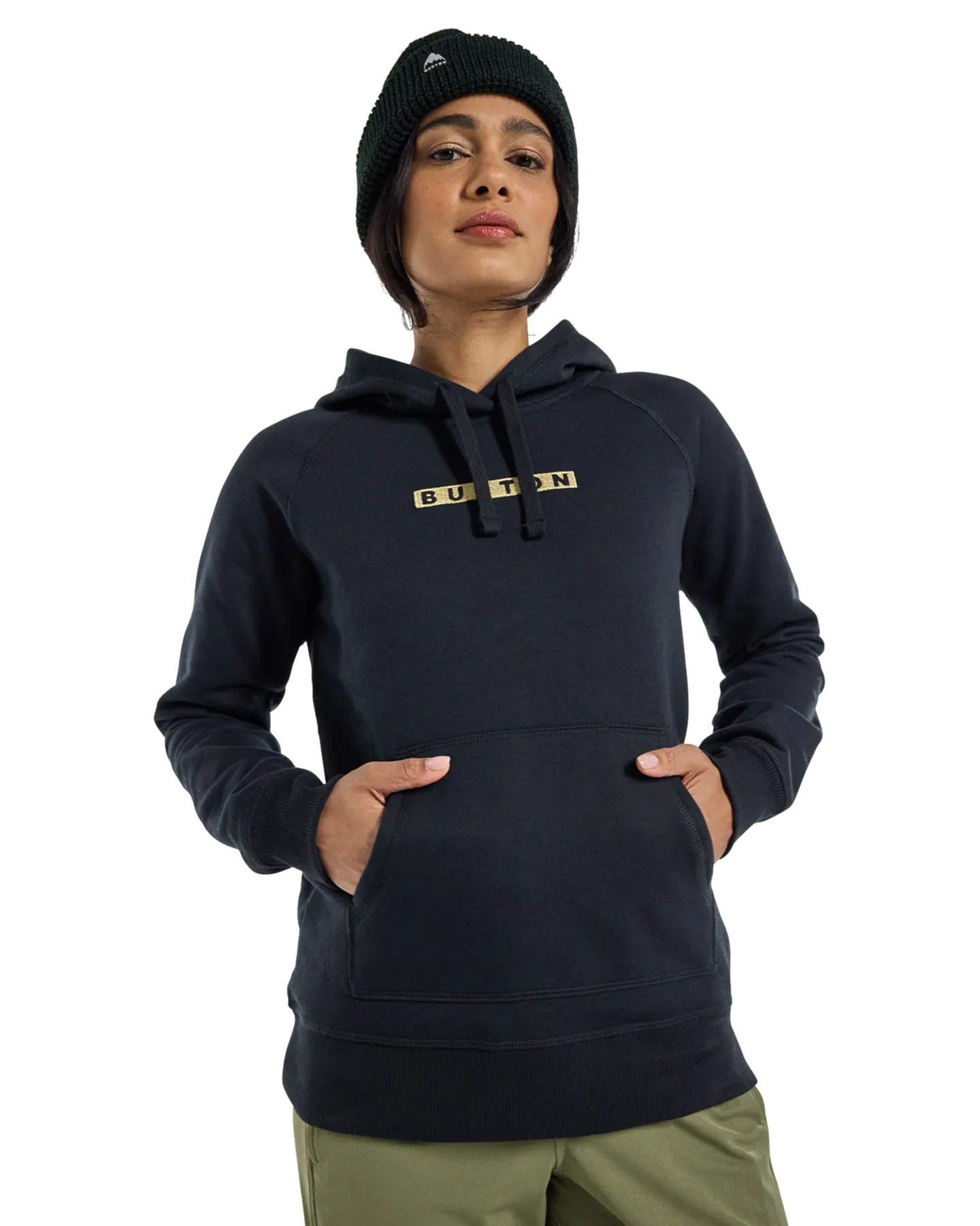 Burton Women's Family Tree 24 Pullover Hoodie - True Black