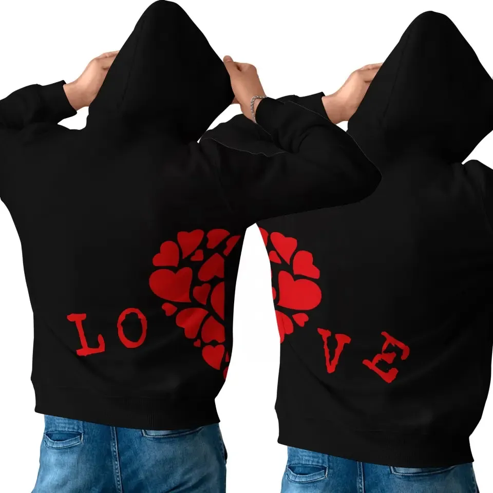 Buy One Get One,Personalized Premium Cotton Hoodie, High-Quality,Celebrate Valentine's Day Gift,PR045-24020018-1