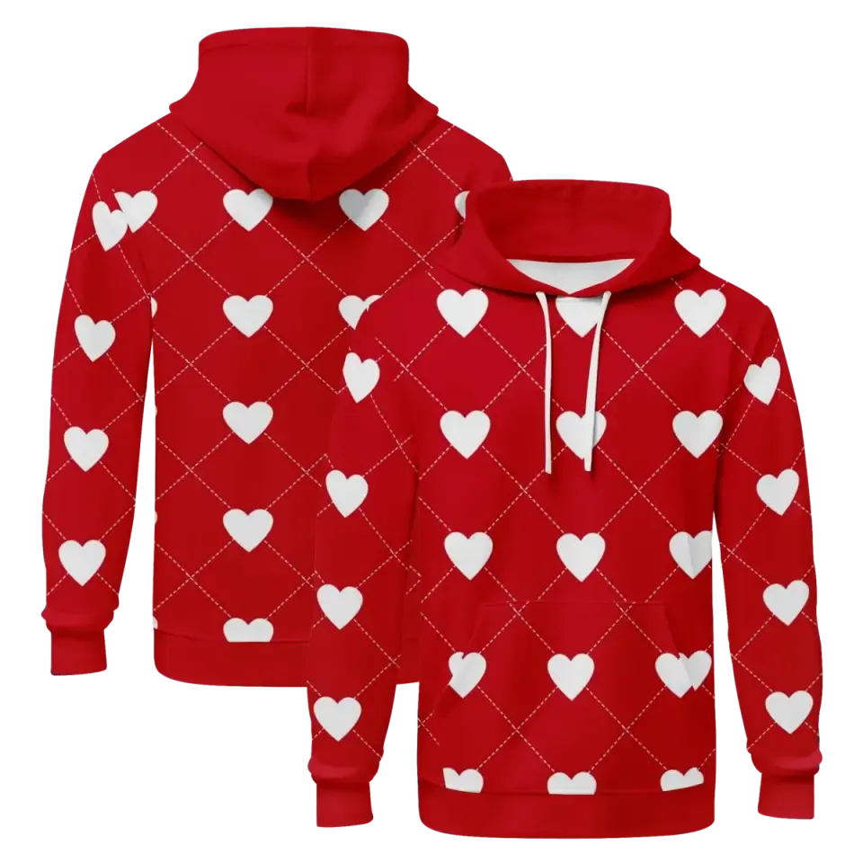 Buy One Get One,Personalized Premium Cotton Hoodie, High-Quality,Celebrate Valentine's Day Gift,PR045-24020018-1