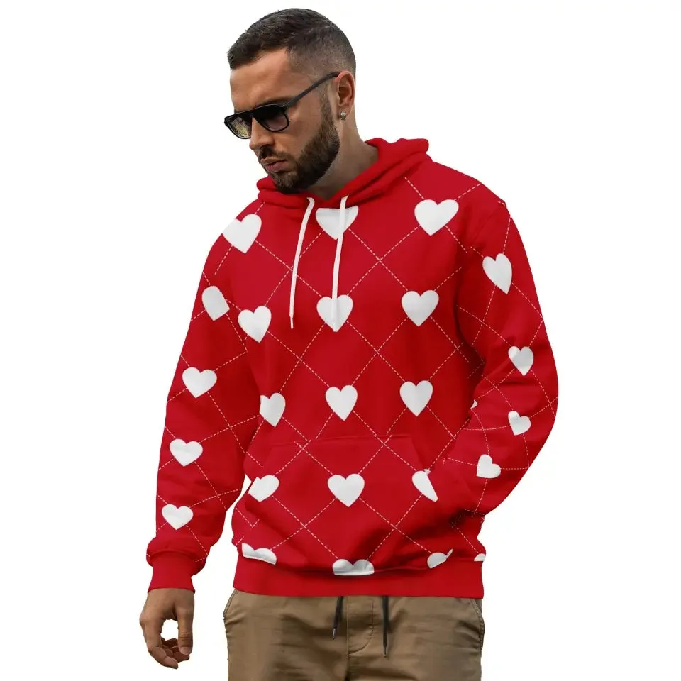 Buy One Get One,Personalized Premium Cotton Hoodie, High-Quality,Celebrate Valentine's Day Gift,PR045-24020018-1