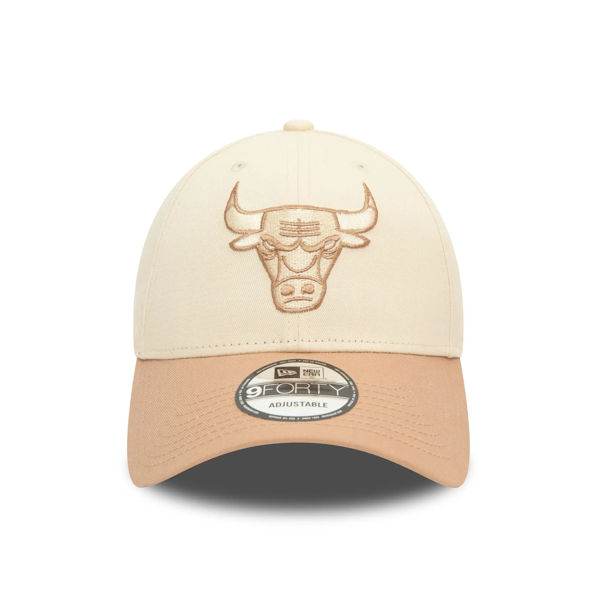 Chicago Bulls Colour Block Light Beige 9FORTY Adjustable Cap