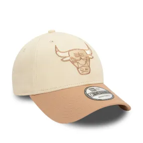 Chicago Bulls Colour Block Light Beige 9FORTY Adjustable Cap