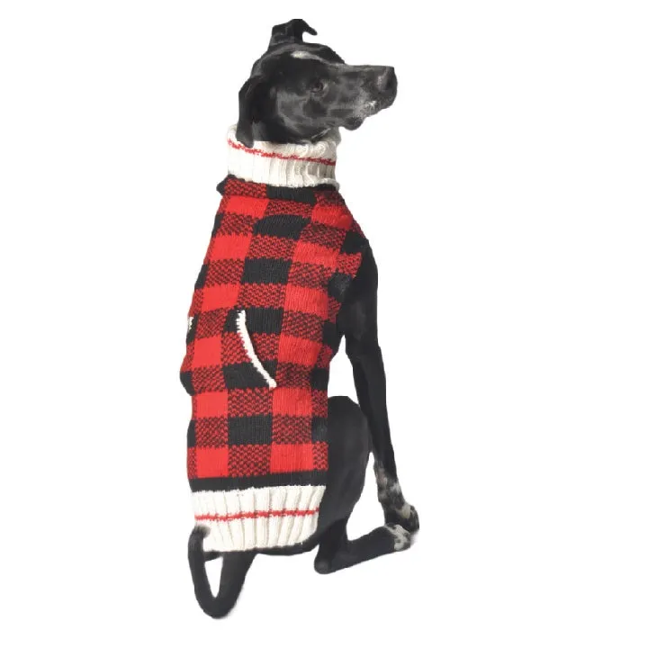 Chilly Dog Sweater Buffalo Plaid