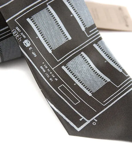 Circuit Board Necktie: Microchip Print Tie