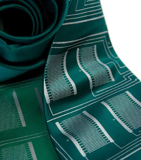 Circuit Board Necktie: Microchip Print Tie