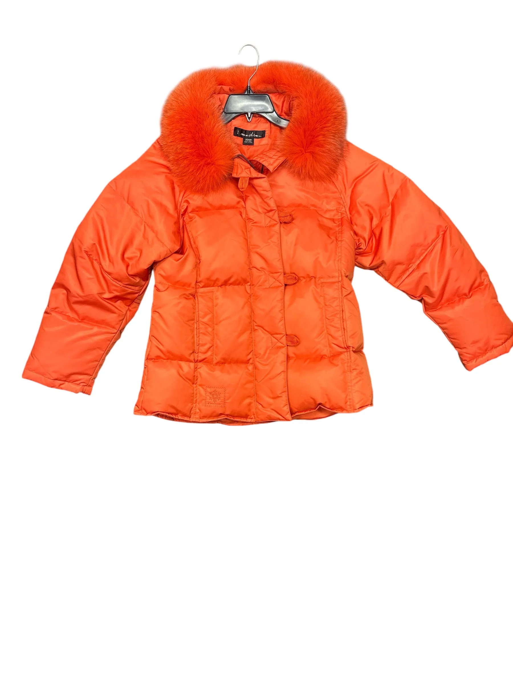 Coat Parka By Cmb In Orange, Size: M