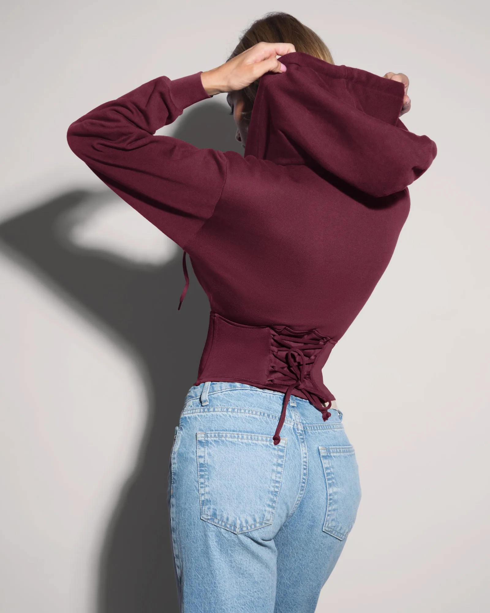 Corsety Hoodie - Dark Cherry