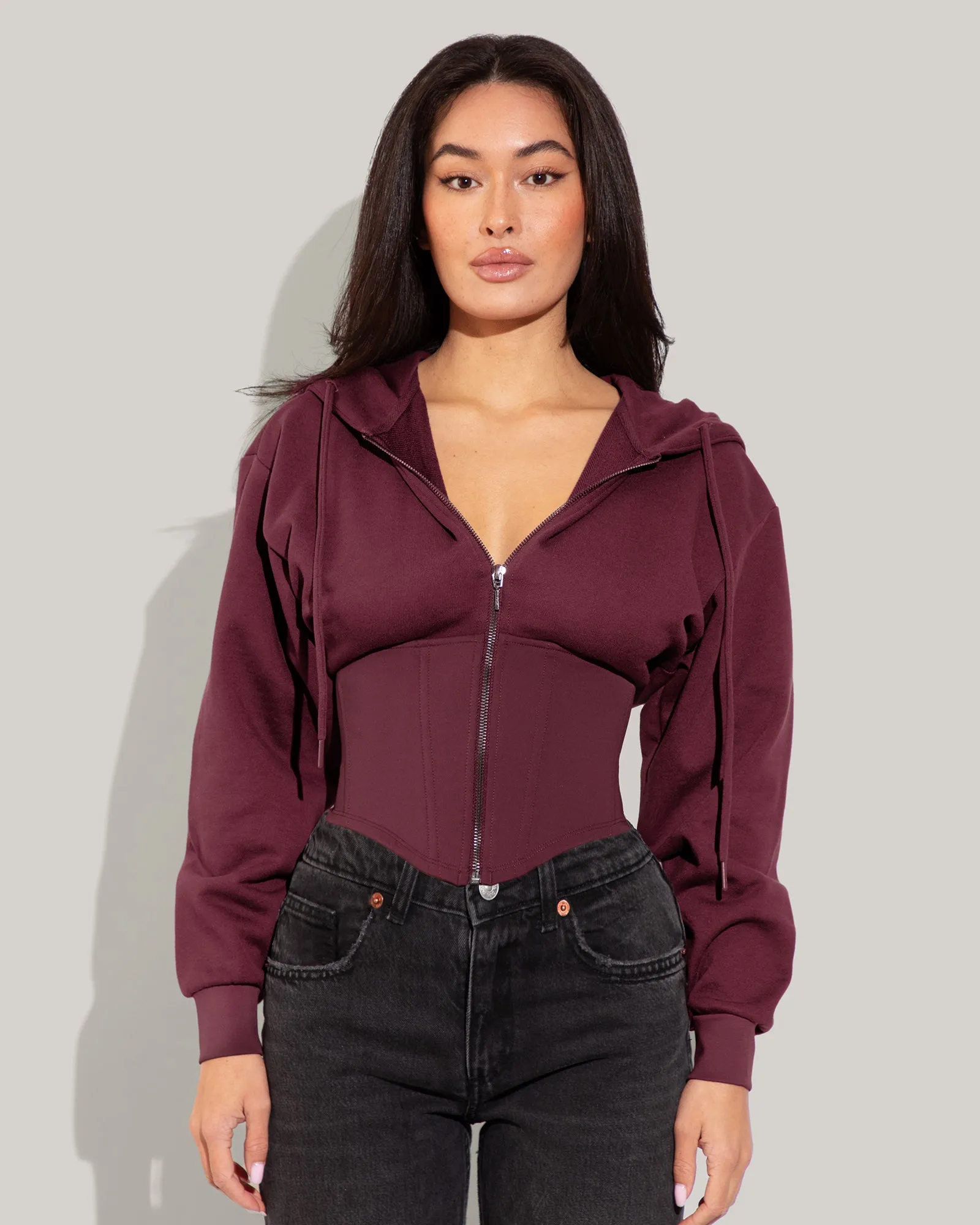 Corsety Hoodie - Dark Cherry