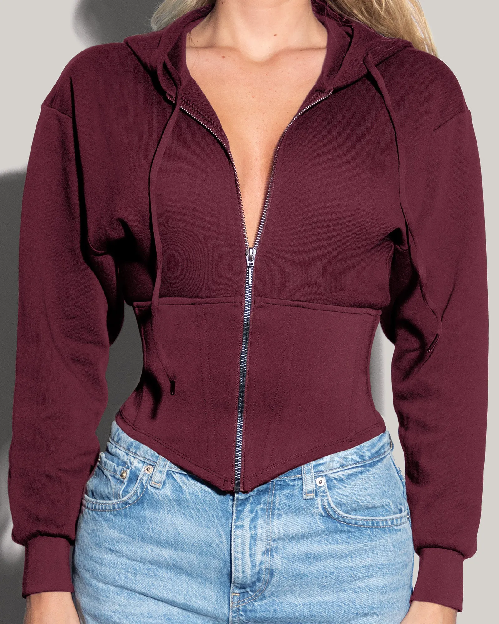 Corsety Hoodie - Dark Cherry