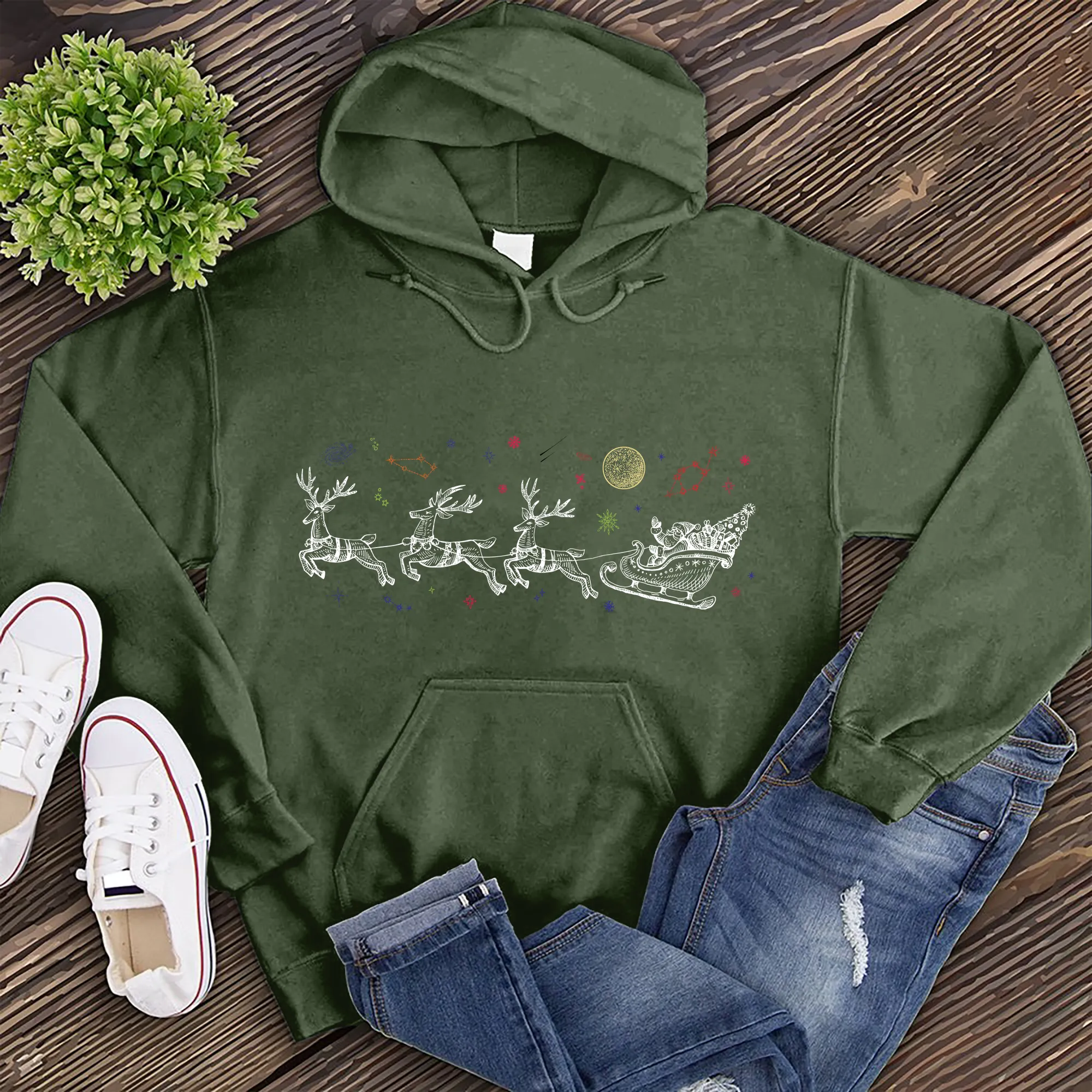 Cosmic Sleigh Hoodie