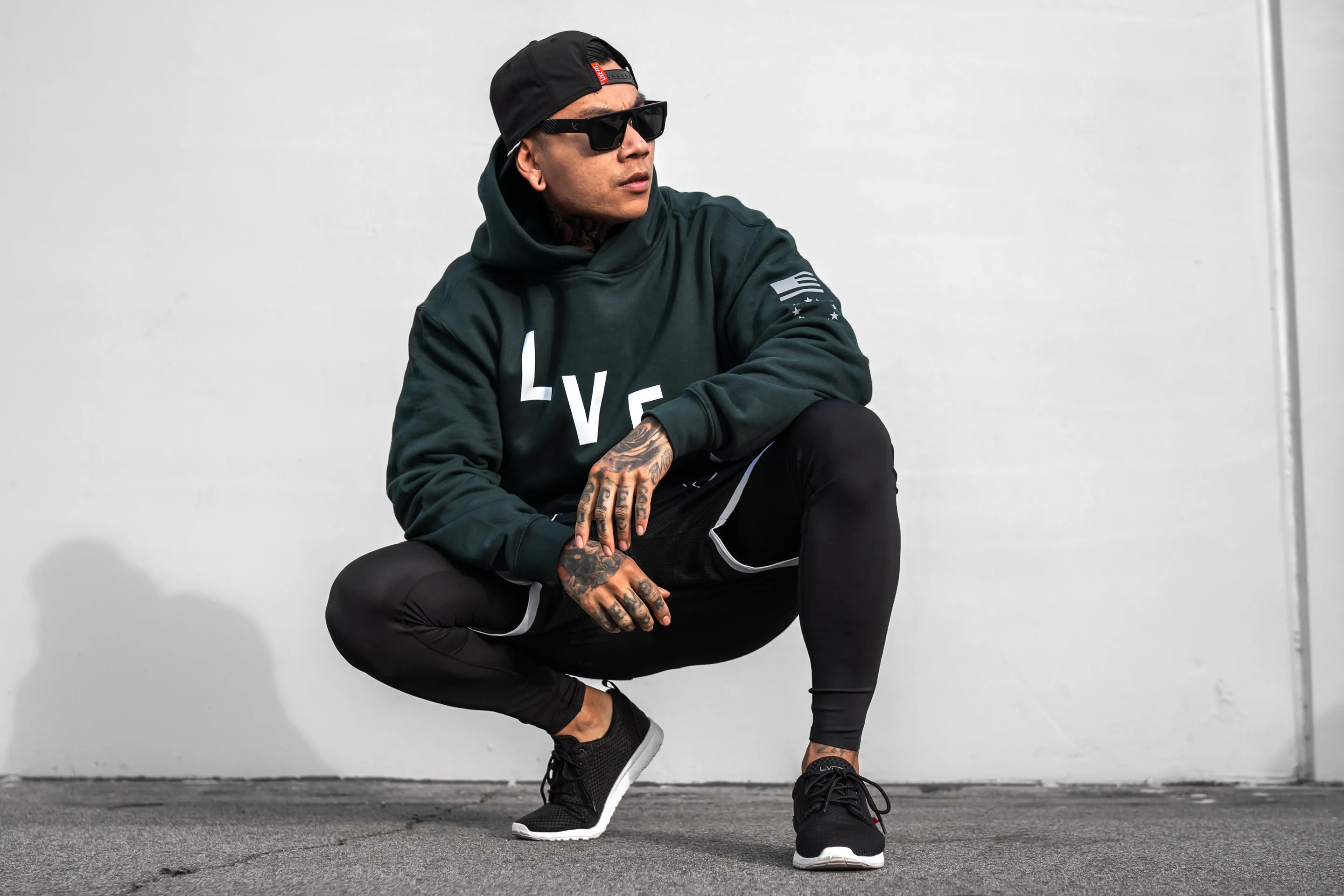 Crew Pullover Hoodie - Pine Green