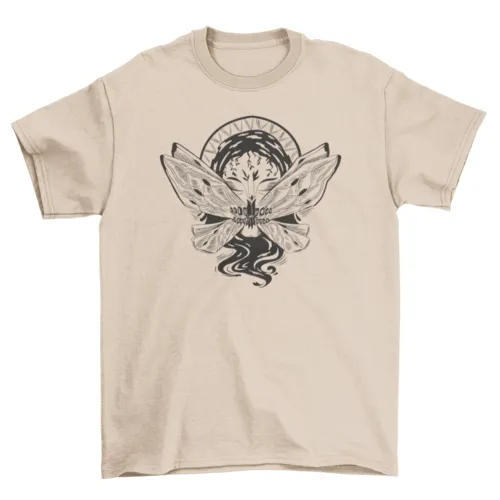 Dark Art Nouveau Butterfly Tee