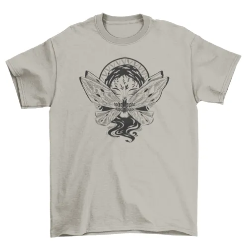 Dark Art Nouveau Butterfly Tee